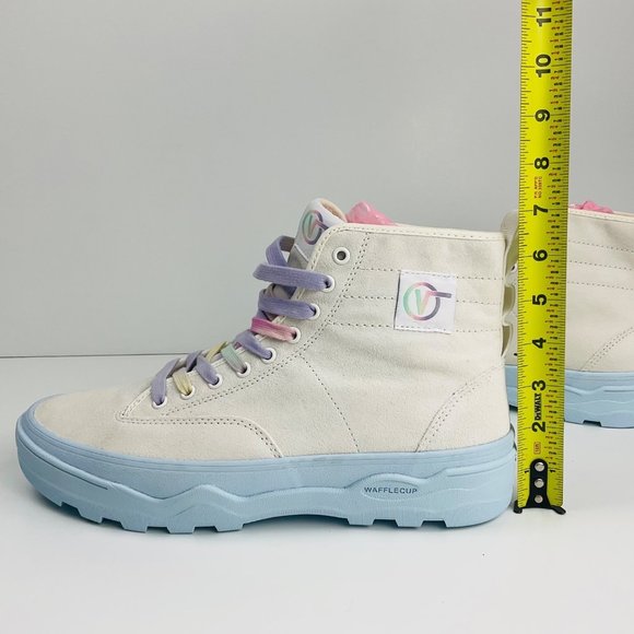 NEW Vans Sentry Wc Pastel Pop High Top Suede Sneakers Size 13/11.5 - Picture 9 of 13